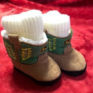 John Deere Baby Booties 3-6M